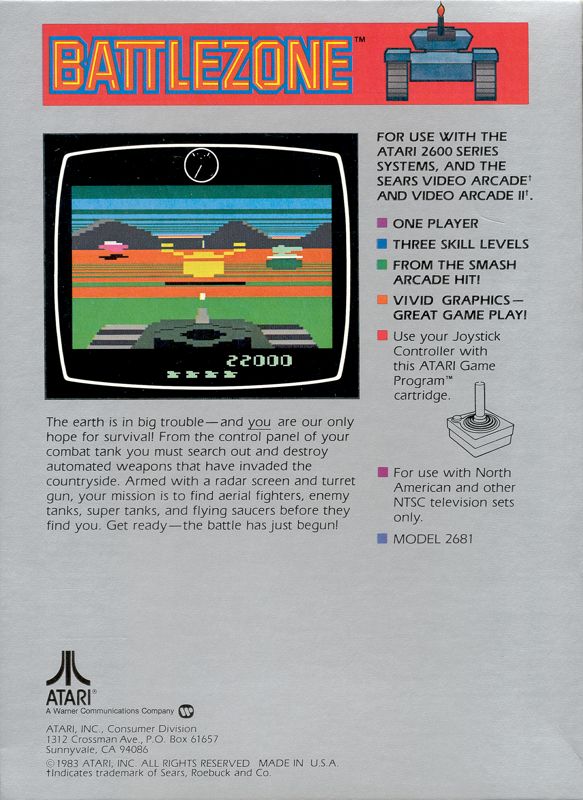 Battlezone - Atari 2600