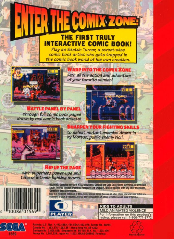 Comix Zone - SEGA Genesis