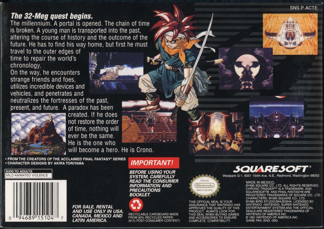 Chrono Trigger - Super Nintendo