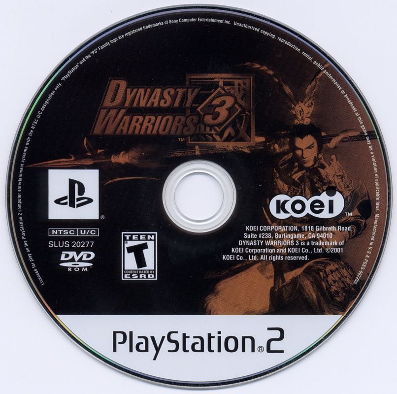 Dynasty Warriors 3 - PlayStation 2