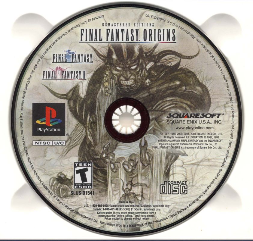 Final Fantasy Origins - Final Fantasy / Final Fantasy II - PlayStation