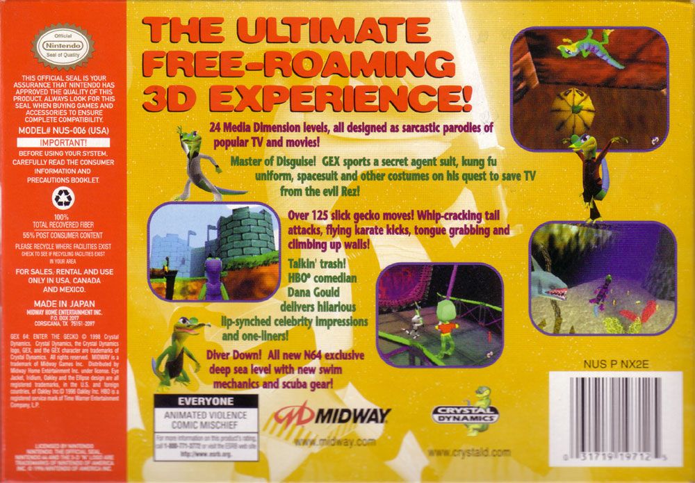 Gex 3D: Enter the Gecko - Nintendo 64