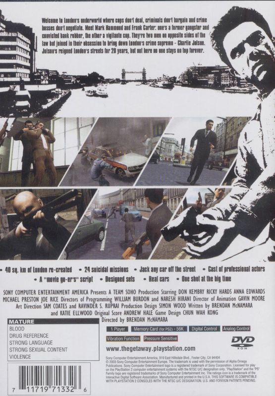 The Getaway - PlayStation 2