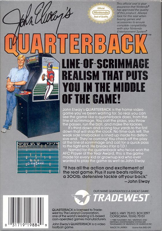 John Elway's Quarterback - NES