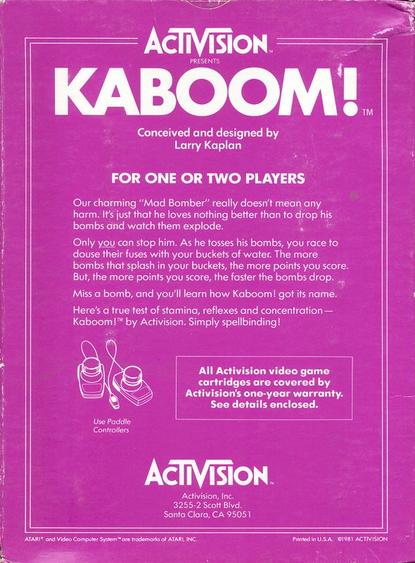Kaboom! - Atari 2600