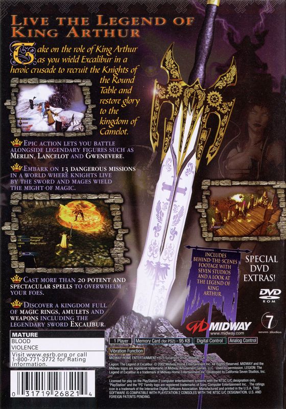 Legion: The Legend of Excalibur - PlayStation 2