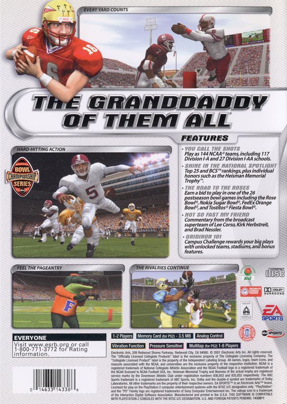 NCAA Football 2002 - PlayStation 2