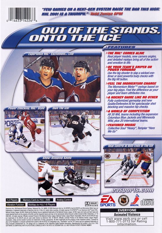 NHL 2001 - PlayStation 2