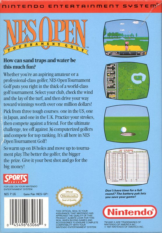 NES Open Tournament Golf - NES