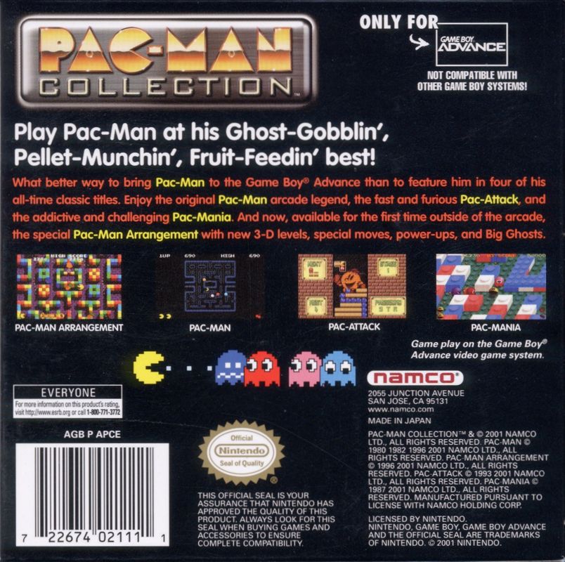 Pac-Man Collection - Game Boy Advance