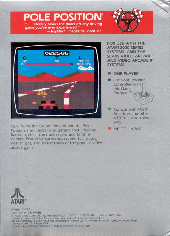 Pole Position - Atari 2600