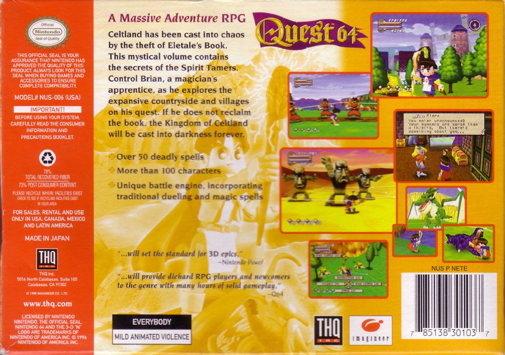 Quest 64 - Nintendo 64