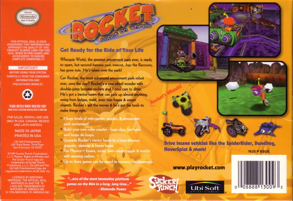 Rocket: Robot on Wheels - Nintendo 64