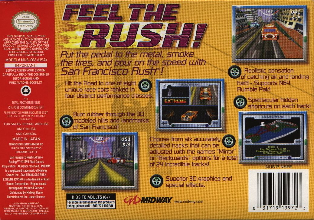 San Francisco Rush: Extreme Racing - Nintendo 64