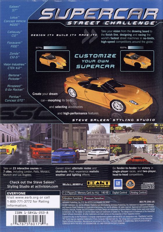 Supercar Street Challenge - PlayStation 2
