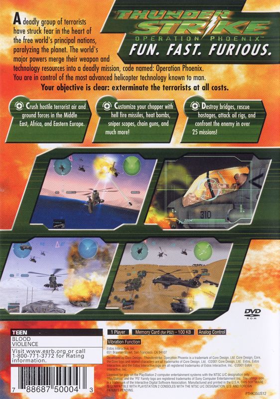 Thunderstrike: Operation Phoenix - PlayStation 2