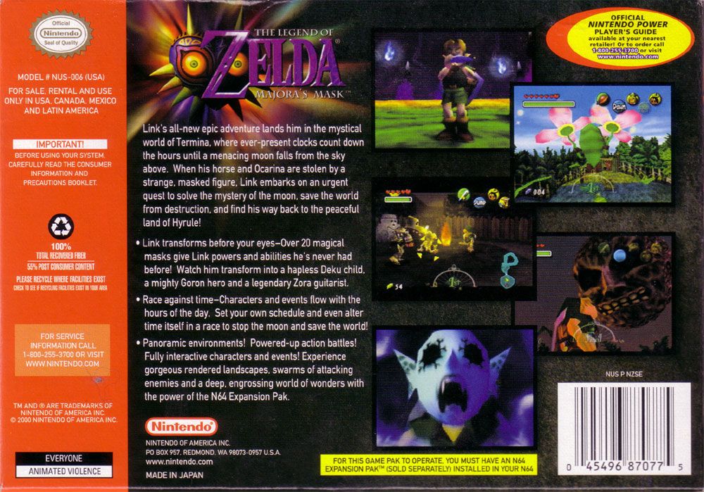 Legend of Zelda: Majora's Mask - Collector's Edition - Nintendo 64