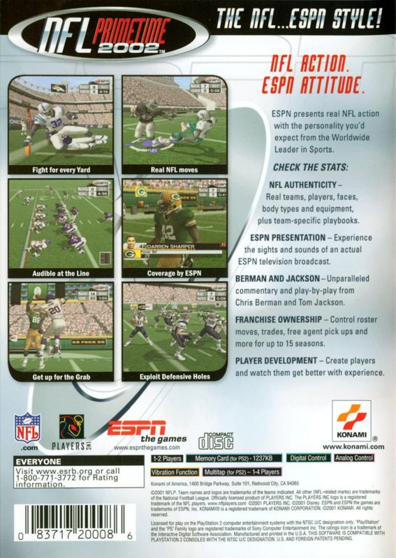 ESPN NFL Primetime 2002 - PlayStation 2