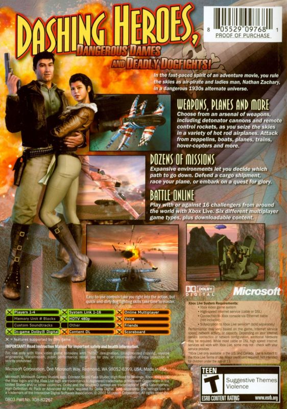 Crimson Skies: High Road to Revenge - Xbox