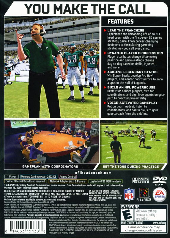 NFL Head Coach - PlayStation 2