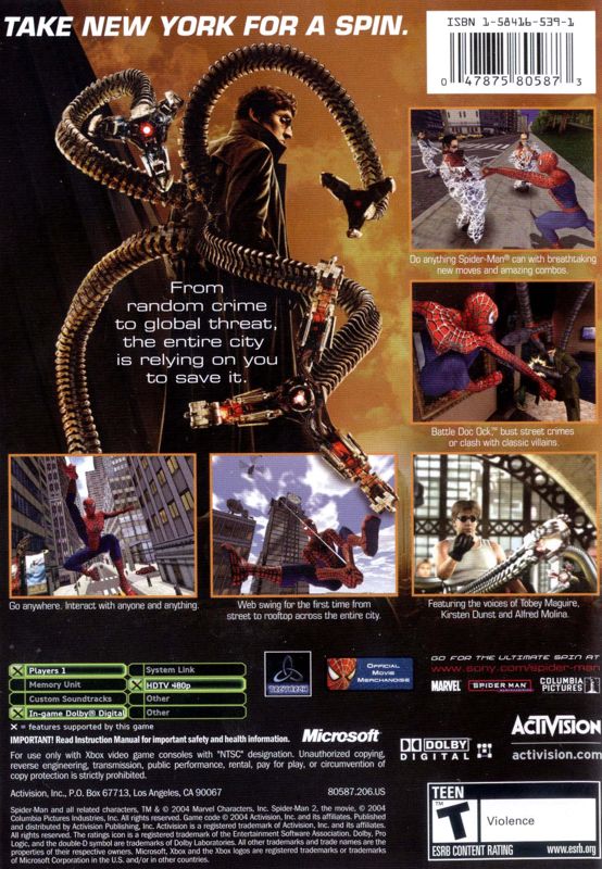 Spider-Man 2 - Xbox
