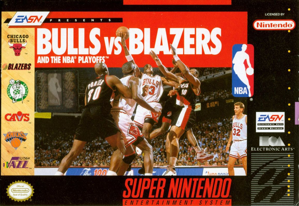 Bulls Vs Blazers and the NBA Playoffs - Super Nintendo