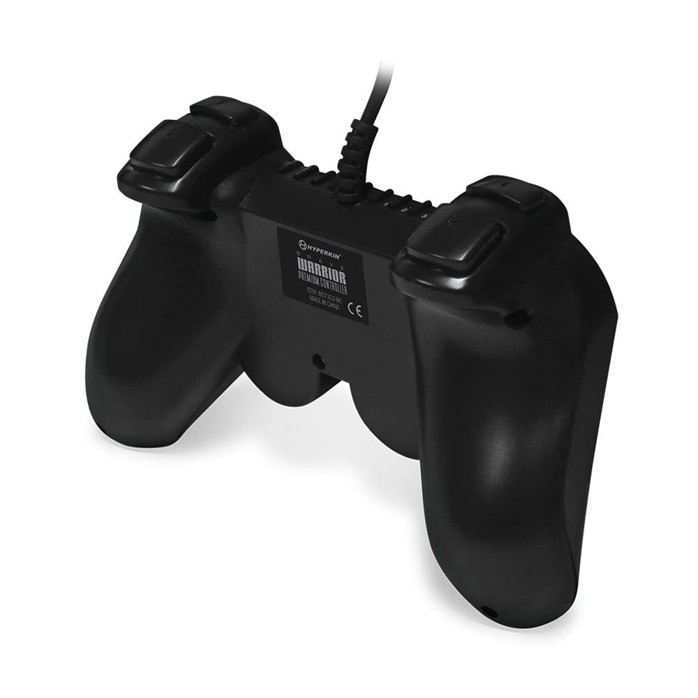 Brave Warrior Premium Wired Controller for PS2 and PS1 - Black