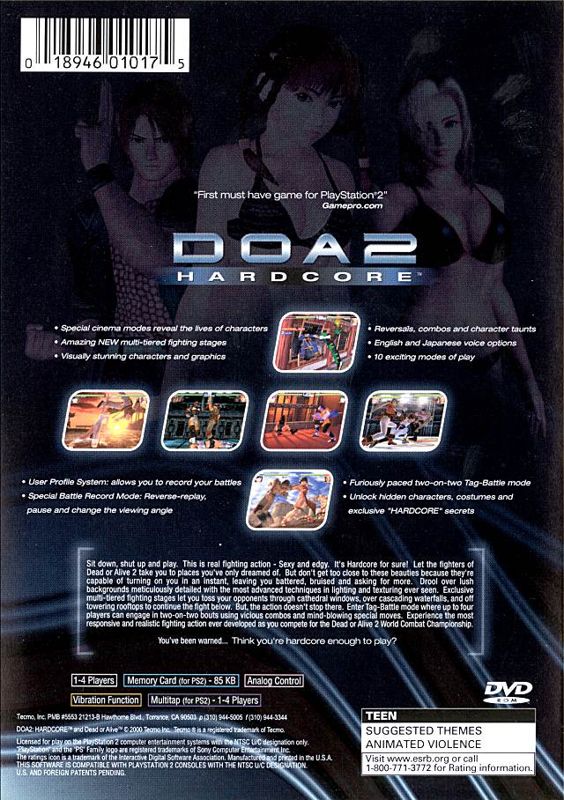 Dead or Alive 2: DOA 2 - Hardcore - PlayStation 2