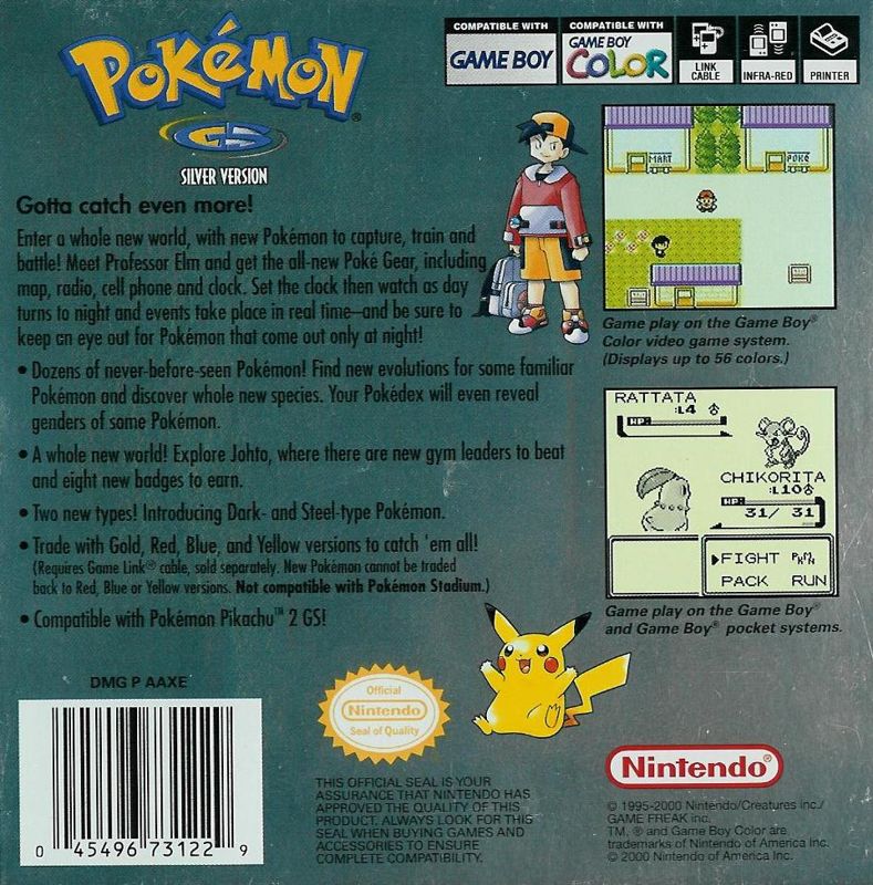 Pokemon Silver Version - Game Boy Color