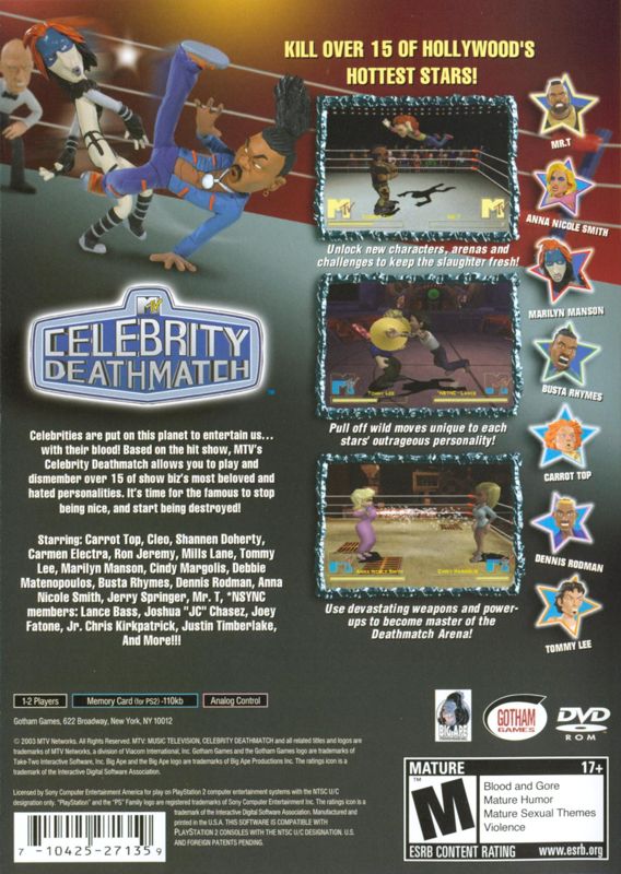 MTV Celebrity Deathmatch - PlayStation 2