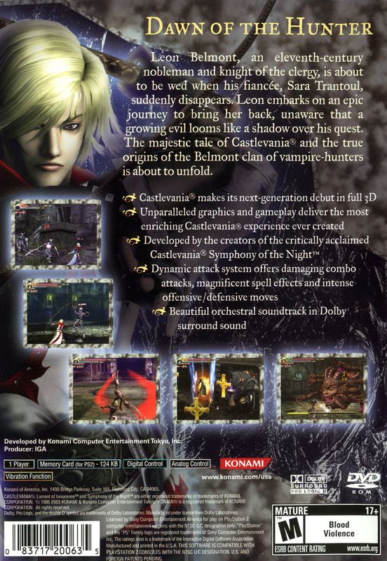 Castlevania: Lament of Innocence - PlayStation 2