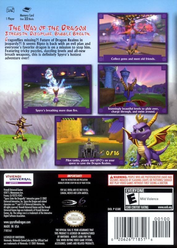 Spyro: Enter the Dragonfly - GameCube