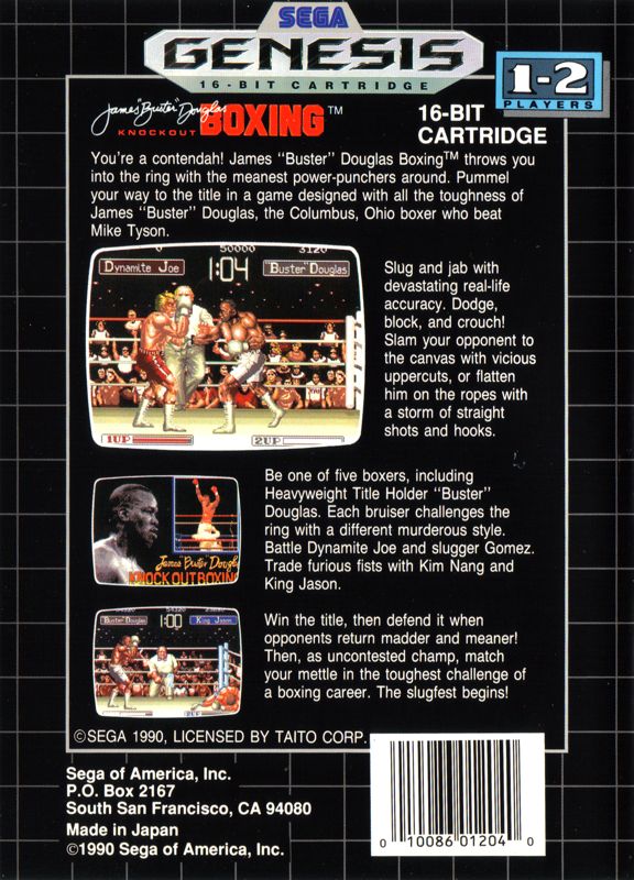 James "Buster" Douglas Knockout Boxing - SEGA Genesis