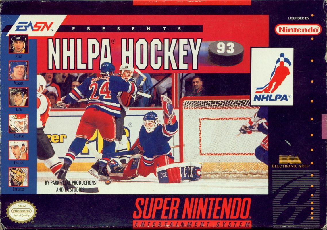 NHLPA Hockey '93 - Super Nintendo