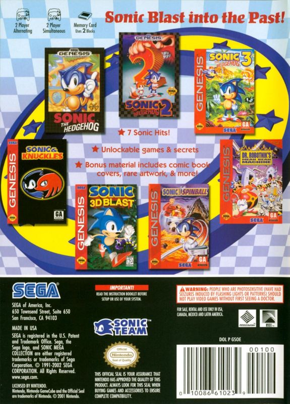 Sonic Mega Collection - GameCube