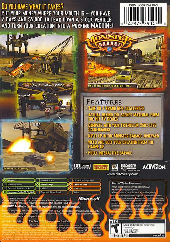 Monster Garage - Xbox