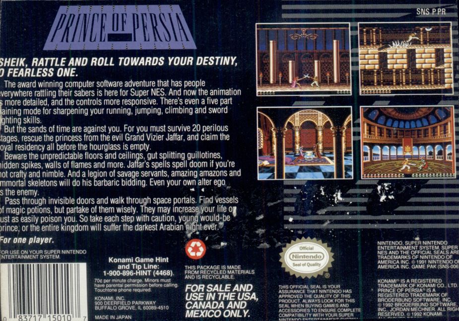 Prince of Persia - Super Nintendo