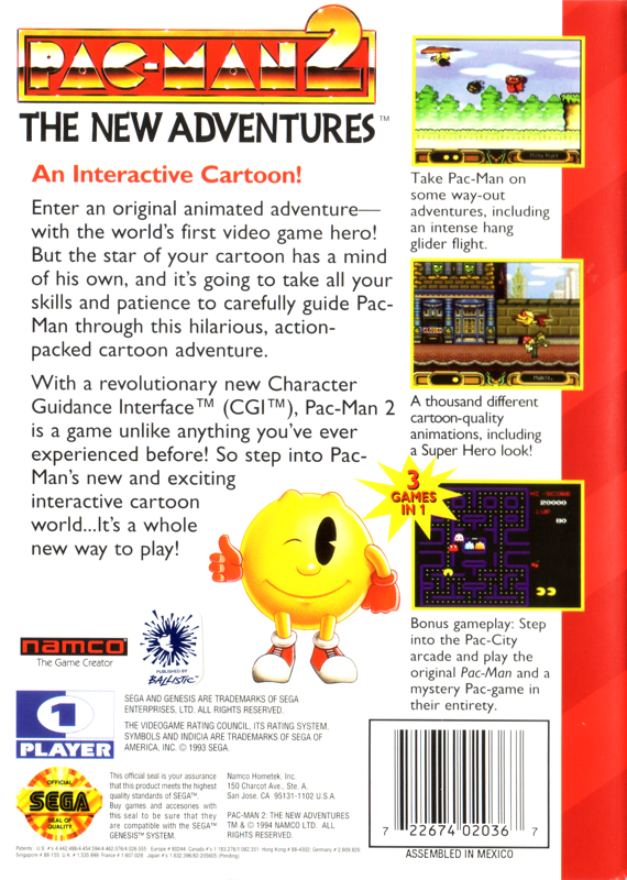 Pac-Man 2: The New Adventures - SEGA Genesis