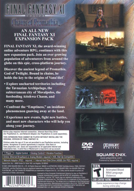 Final Fantasy XI Online: Chains of Promathia - PlayStation 2