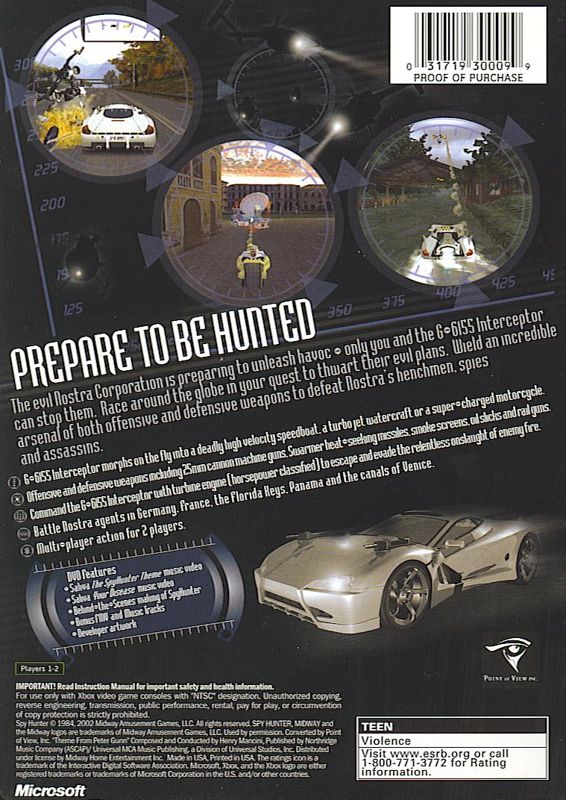 Spy Hunter - Xbox