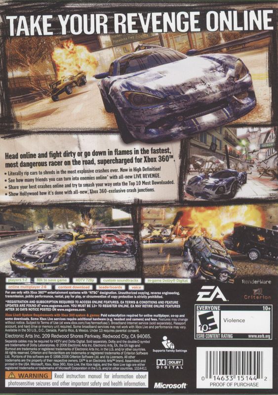 Burnout: Revenge - Xbox 360