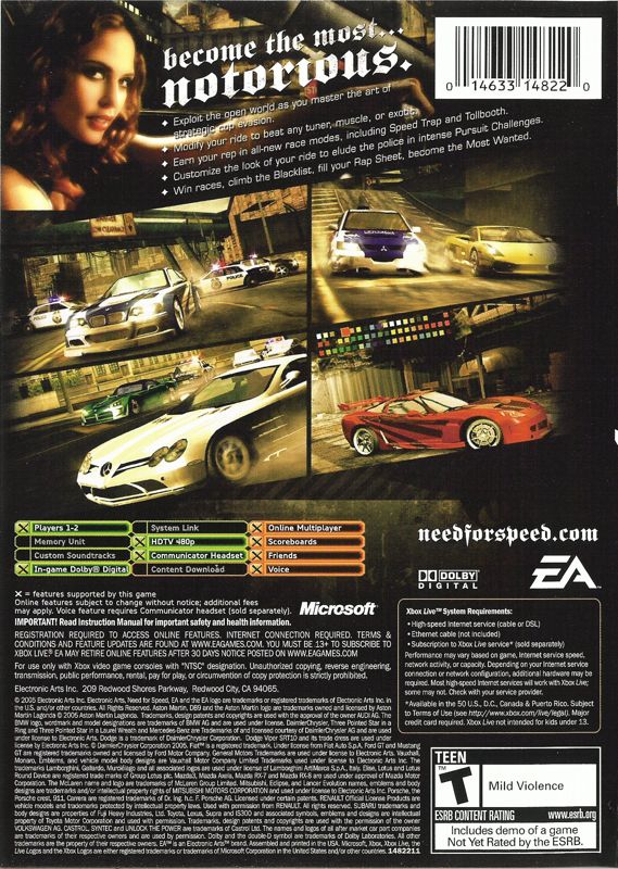 Need for Speed: Most Wanted - Xbox