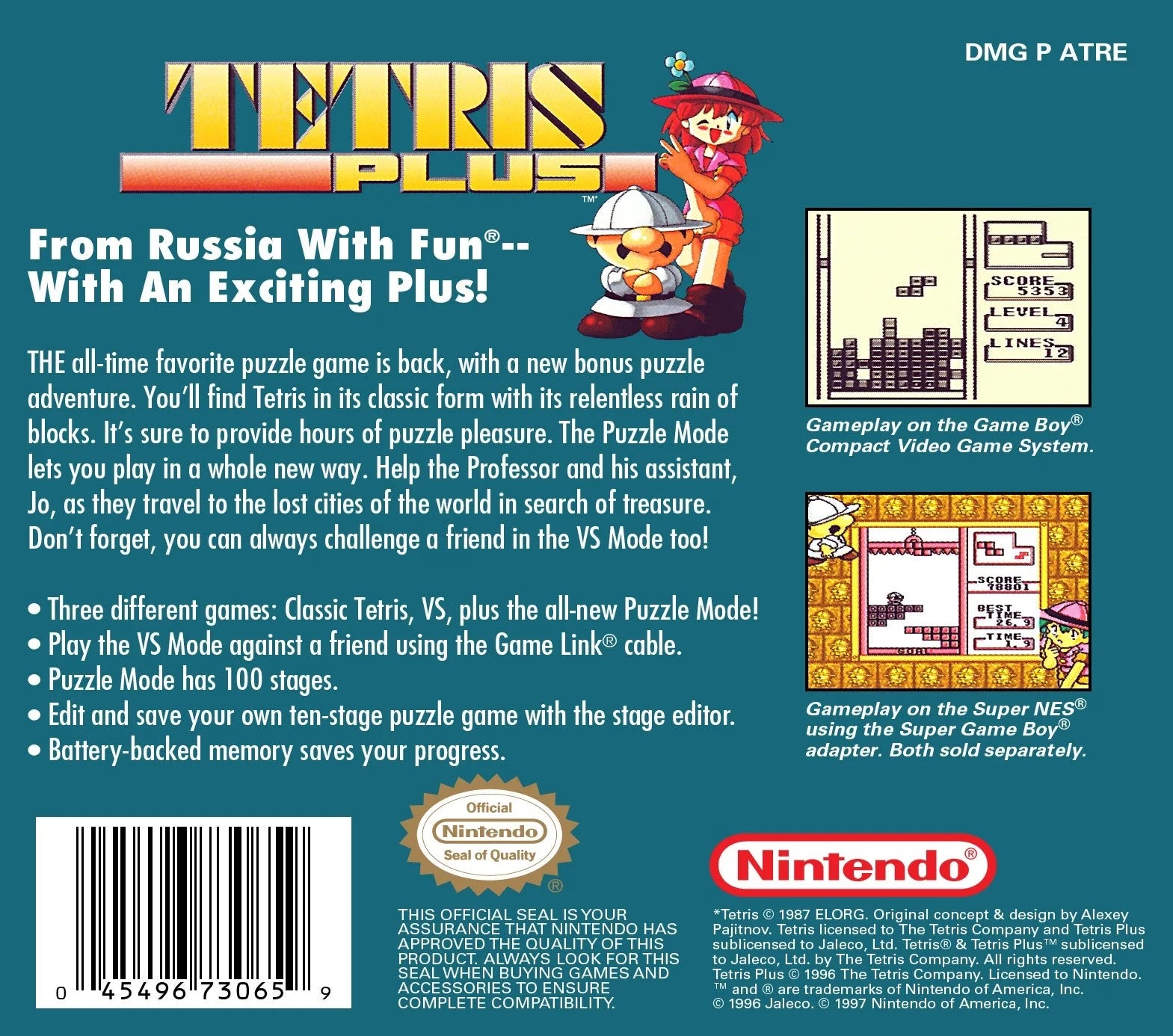 Tetris Plus - Game Boy