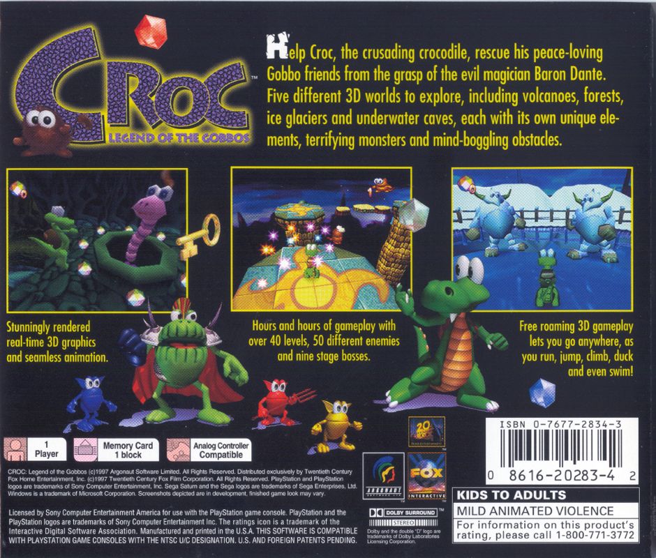 Croc: Legend of the Gobbos - PlayStation