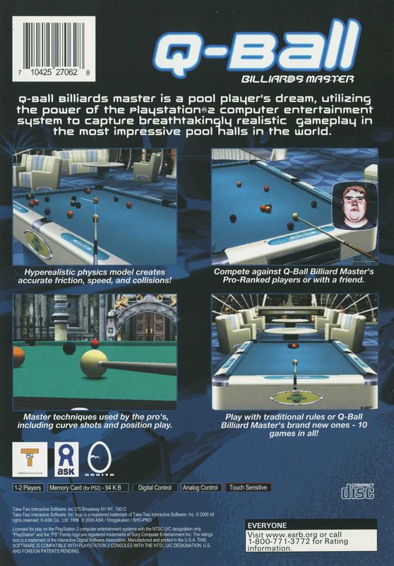Q-Ball Billiards Master - PlayStation 2