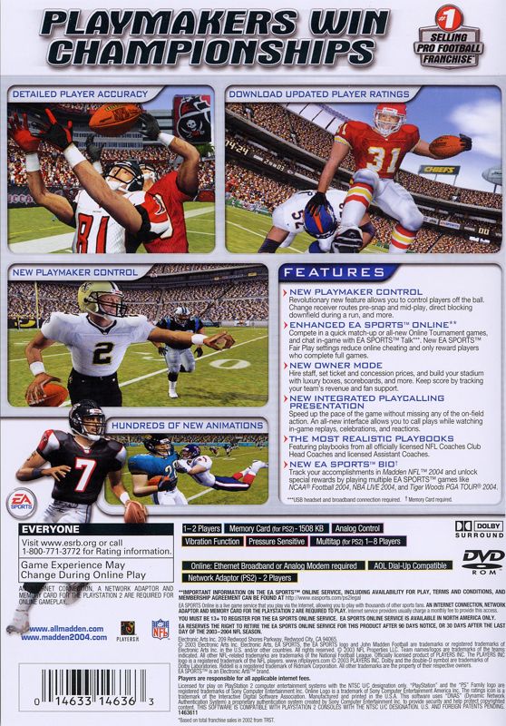 Madden NFL 2004 - PlayStation 2