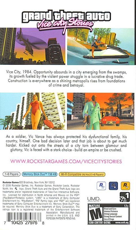 Grand Theft Auto: Vice City Stories - PSP