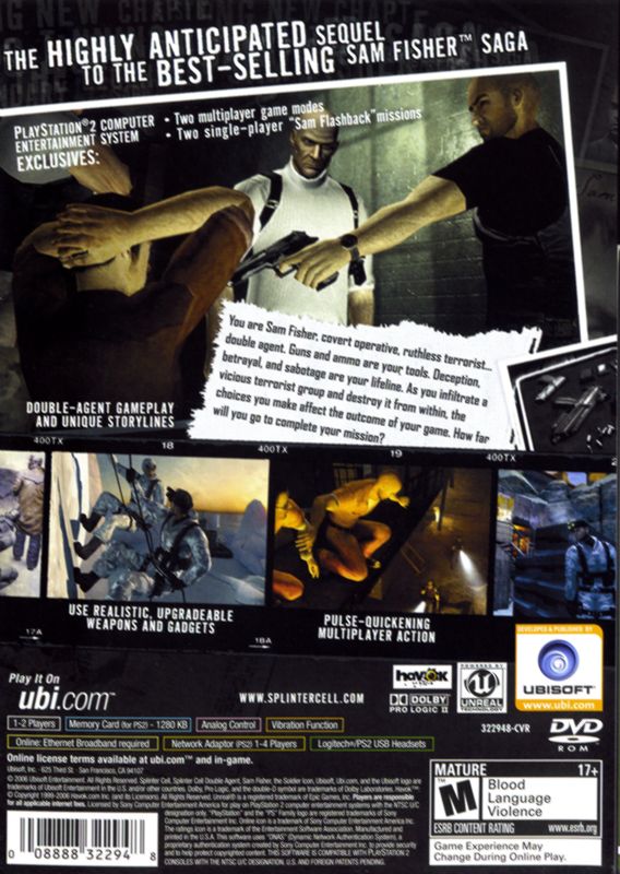 Tom Clancy's Splinter Cell: Double Agent - PlayStation 2