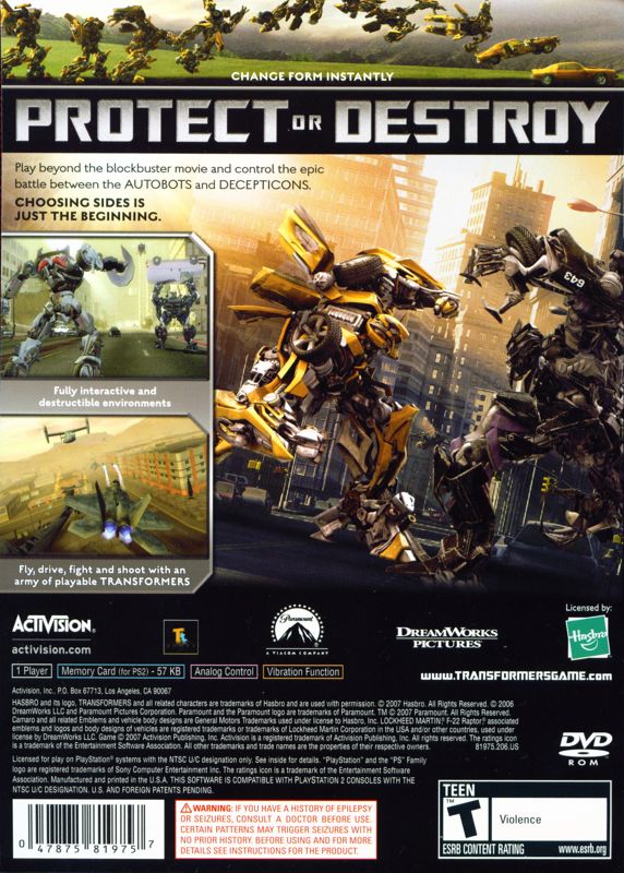 Transformers: The Game - PlayStation 2