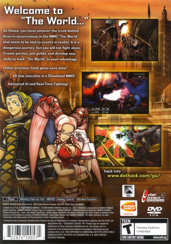 .hack//G.U. Vol. 1//Rebirth - PlayStation 2